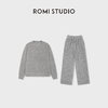 ROMI STUDIO“毛织套装"羊毛天丝混纺隐藏抽绳长裤/上衣RWDSX62305 商品缩略图0