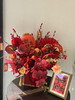 红色竹编花篮 商品缩略图0