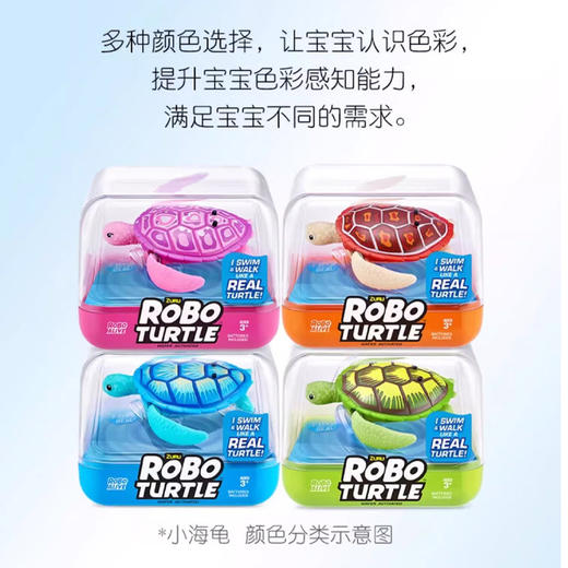 zuru乐波3代海龟宝宝洗澡伴侣婴儿过家家电动仿真戏水哄娃玩具 怡辰 商品图3