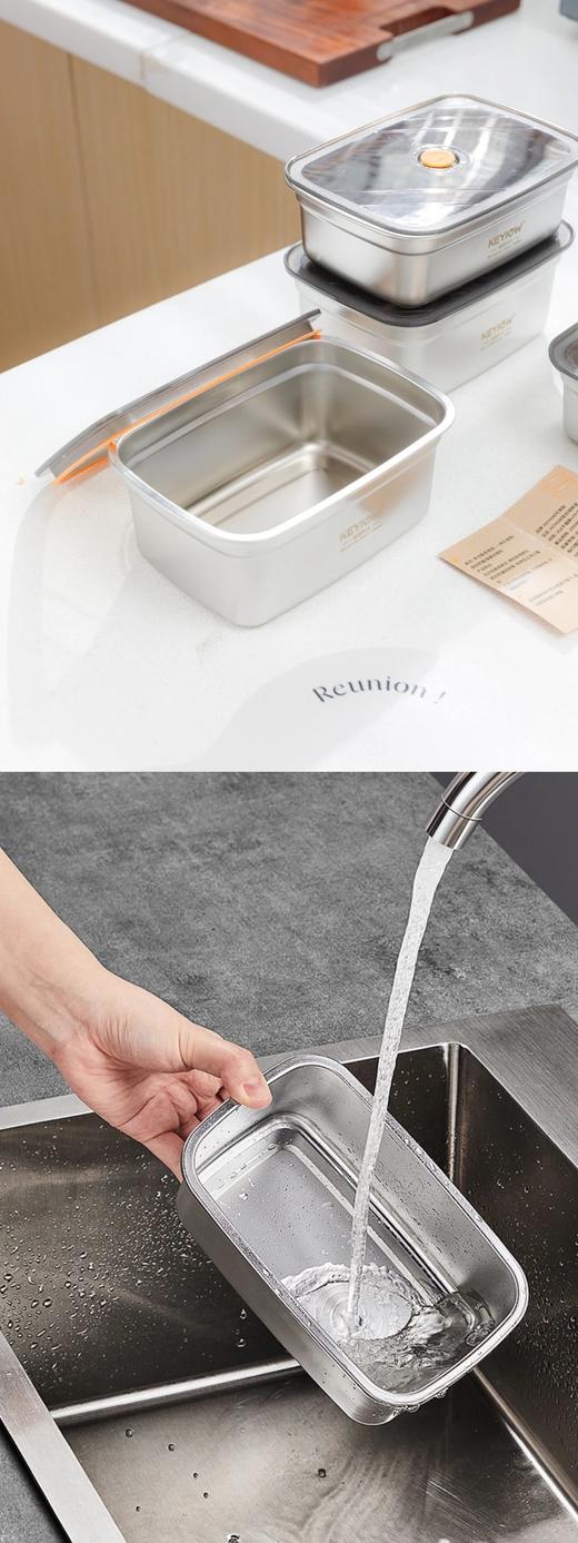 4件套~S姆同款！【出口欧盟🇪🇺KEYIOW微真空316不锈钢保鲜盒】带阀门，更保鲜！食品级SUS316不锈钢材质，TTR五研认证WD 商品图12