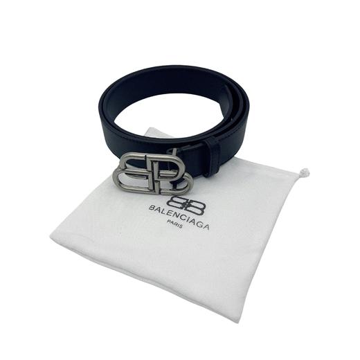 芭黎世家，BB标志平滑扣大号，男款黑色 商品图2