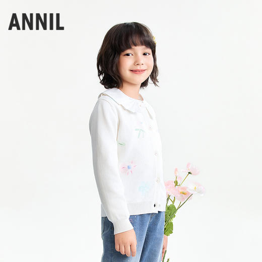 【实体店同款】女童针织开衫春季新款安奈儿童装AG614047 商品图1