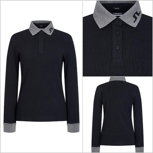 JL家新款女士拉毛撞色长袖polo来了！年轻时尚的款式, 这种经典款型一般是最简约基础的设计，没有什么太多花哨的装饰，但单单面料就足以让小作坊们望而止步！ 商品图5