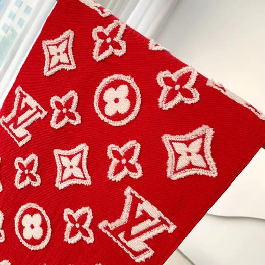 YP74-路易威登LV顶级图案山羊绒混纺毛字母花卉3D提花长巾披肩（DSX） 商品图8