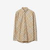 BURBERRY 巴宝莉 男士马术骑士刺绣徽标格纹棉质长袖衬衫 格子 8082194 B8686 商品缩略图0