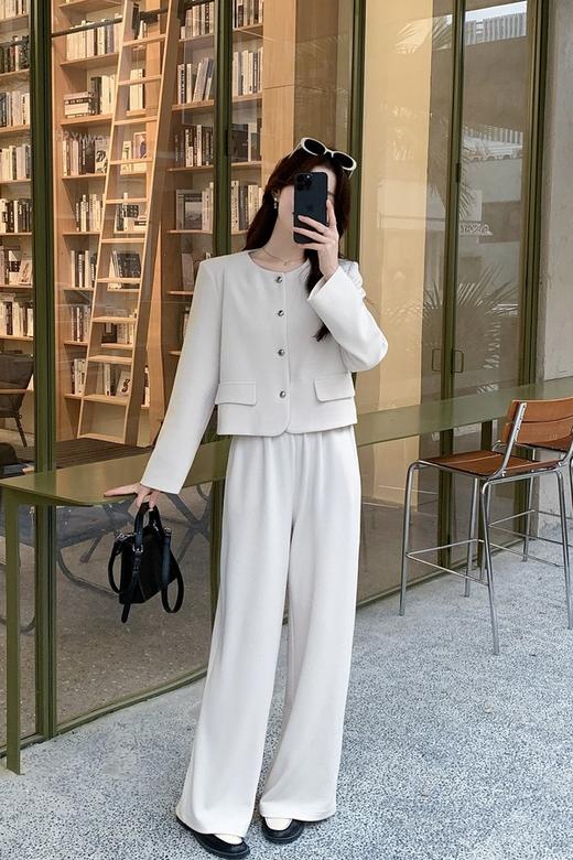 LNNNS 简约修身小香风气质通勤裤子套装 22098 商品图3