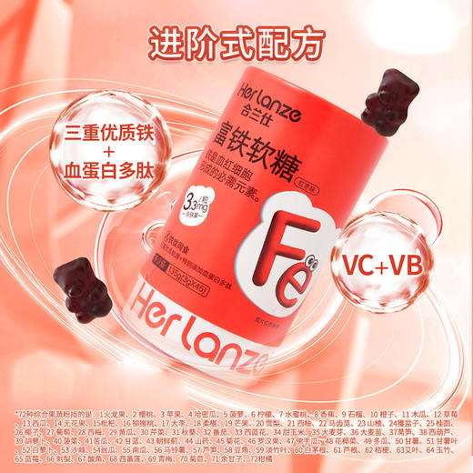 合兰仕富铁软糖135g（3g*45） 商品图8