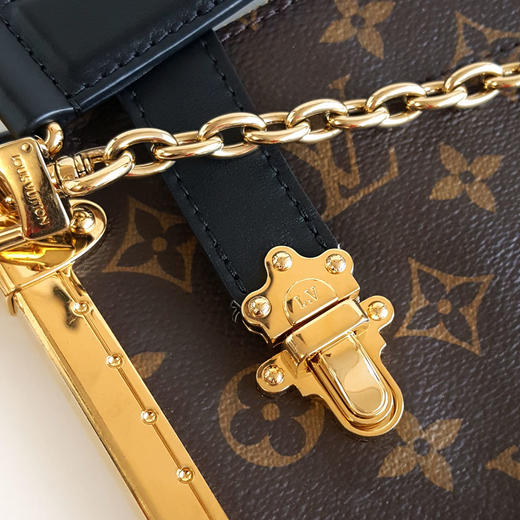 【95新】LV路易威登M12075老花Lucky Trunk手提单肩包链条包女士 170126TJ19 商品图4