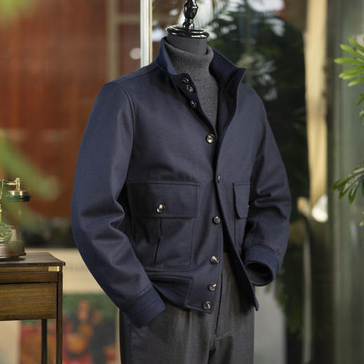 行政休闲-意大利VBC高克重纯羊毛面料 A1夹克 商品图0