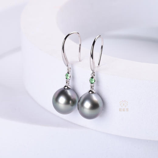 【今夜星辰】海水黑珍珠耳钩   ZZ12510032 商品图3