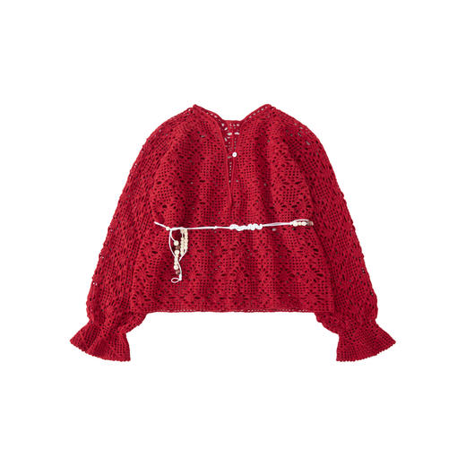 苏苏姐家沙野镂空罩衫手工diy衣服钩针羊毛线自制毛线团材料包 商品图4