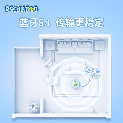 【哆啦A梦】蓝牙音响|夏日风情，机器猫公仔叮当摆件，官方联名周边小孩生日礼物送男女朋友 商品图3
