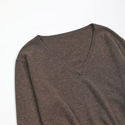 ROMI STUDIO“气质优雅”羊绒羊毛软糯肤感V领毛织打底RWDSS61906 商品图3