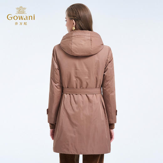 【鹅绒】乔万尼新品白鹅绒保暖挺括感知性轻休闲连帽收腰鹅绒服ED4T845 商品图4