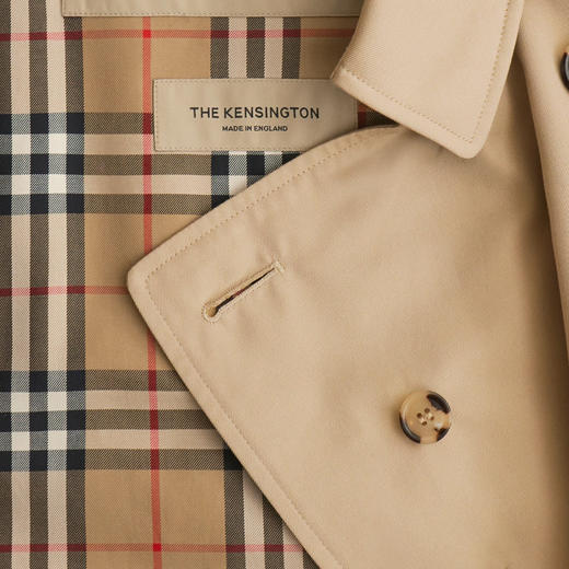 BURBERRY 巴宝莉 男士肯辛顿版型 – 短款 Heritage Trench 束腰风衣 蜂蜜色 8079390 A1366 商品图2