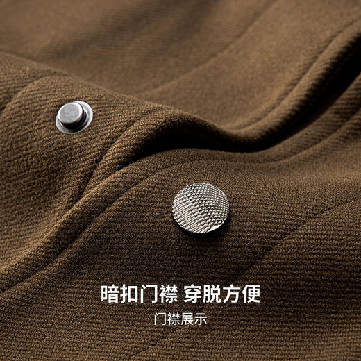 【白鸭绒&含绵羊毛】圣得西26年春季男士新款羽绒服翻领时尚外套 商品图8