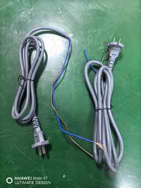 【货号05155】大厂装机电源线电缆线电锤电镐角磨机电线2米长0.75平方全铜电源线