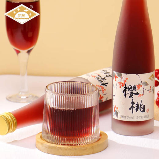 东星樱桃酒经典果酒瓶装7度樱桃小酒 330ml 沈农食品产业研究院 商品图3