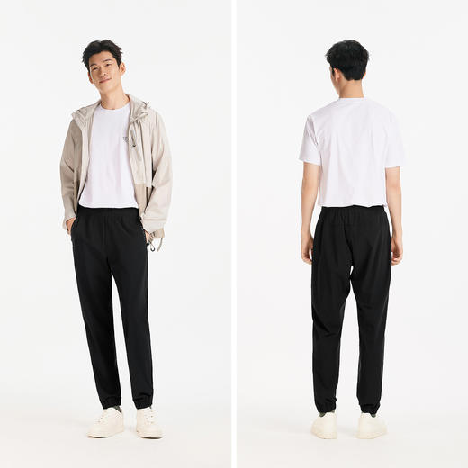 森马休闲裤男夏季易打理凉感防晒合体锥形裤运动高弹长裤简约百搭 商品图4