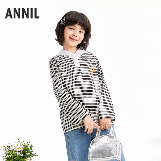 【实体店同款】女童长袖针织衫春季新款安奈儿童装AG611113 商品图1