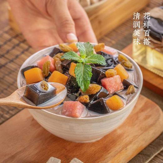 广西梧州双钱牌龟苓膏粉自制家用 奶茶店用500g*1包非仙草凉粉红袋龟粉 商品图3