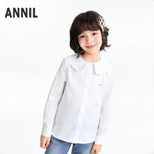 【实体店同款】女童翻领上衣春季新款安奈儿童装AG611086 商品图1