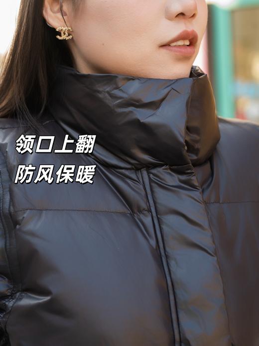 一周发货【90白鸭绒 羽绒马甲】无袖羽绒马夹马甲，💖贴心设计：腋下、下摆可以调节松紧，经典4格充绒，保暖防风，立领。拉链&暗扣双门襟。 商品图10
