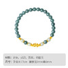 Winy 足金招财貔貅双玉手链 925银+油青翡翠 + 和田玉手串 送女友送妈妈节日礼物 商品缩略图5