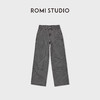 ROMI STUDIO“复古时髦”100%棉珠帆肌理大口袋牛仔裤RWCAX87438 商品缩略图0