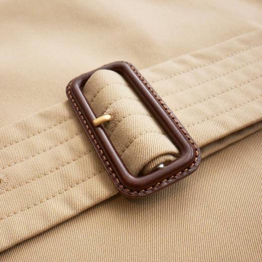 BURBERRY 巴宝莉 男士肯辛顿版型 – 中长款 Heritage Trench 束腰风衣 蜂蜜色 8079388 A1366 商品图3