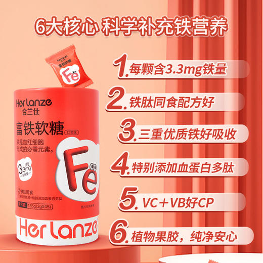 合兰仕富铁软糖135g（3g*45） 商品图6