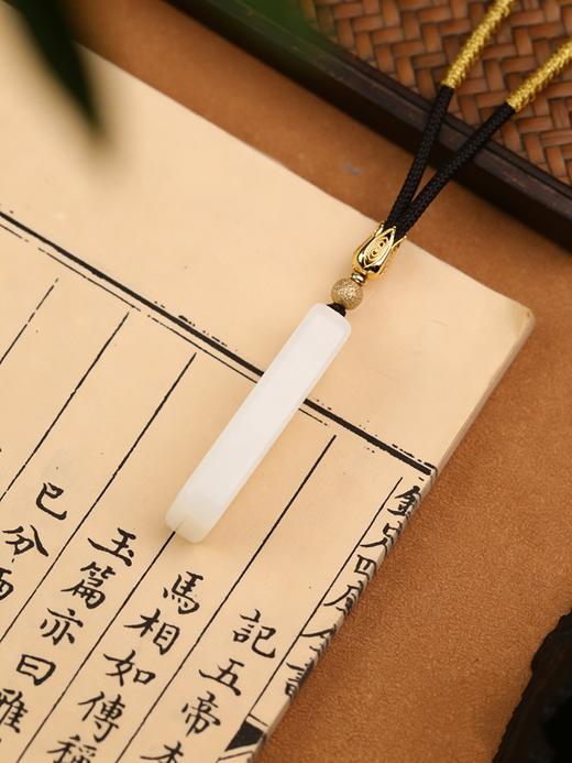 和田玉无事牌吊坠 男女同款平安玉佩 2026 马年转运挂坠 商品图3