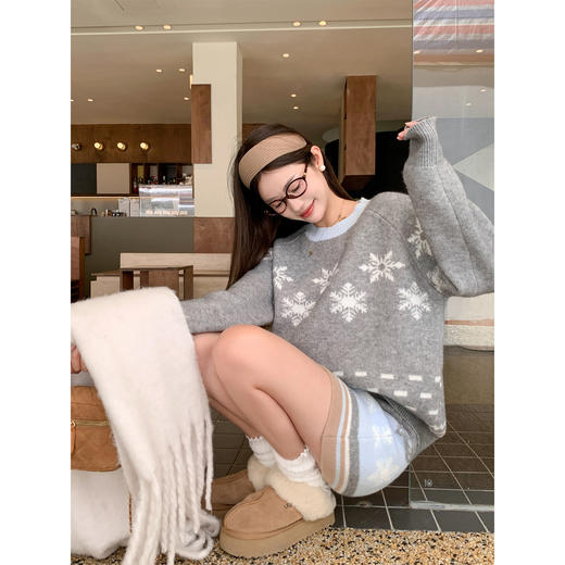 <曾小咸推荐>现货秒杀 ！微信超特价！费尔岛针织衫 日常189.99 立减110 秒杀79.99！！半裙 日常129.99 立减70 秒杀59.99！！ 商品图2