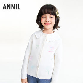 【实体店同款】女童针织开衫春季新款安奈儿童装AG614047
