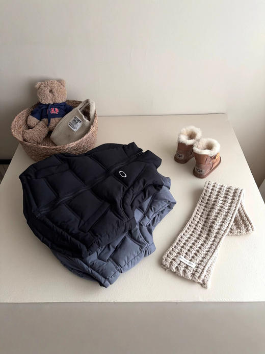 儿童小O经典色系棉马甲亲子潮流坎肩时尚外搭中大童立领100-170cm 商品图4