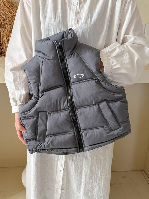 儿童小O经典色系棉马甲亲子潮流坎肩时尚外搭中大童立领100-170cm 商品图0