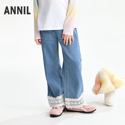 【实体店同款】女童全腰长裤春季新款安奈儿童装AG616114 商品图2