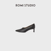 ROMI STUDIO“法式气质”胎牛皮尖头小方跟舒适高跟鞋 RWCLP37289 商品缩略图0
