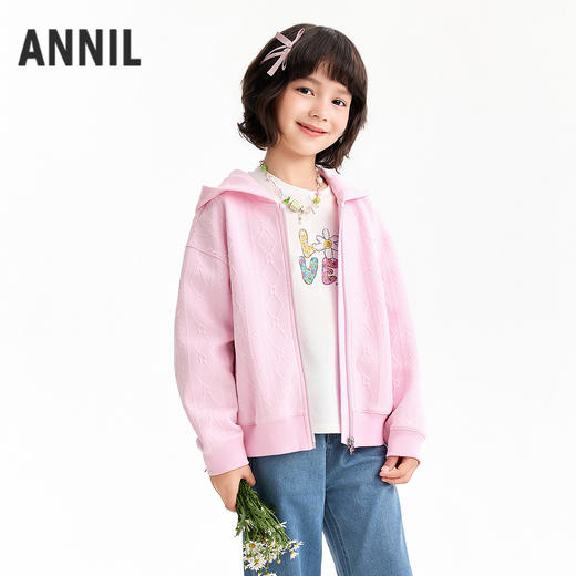 【实体店同款】女童针织外套春季新款安奈儿童装AG615110 商品图0
