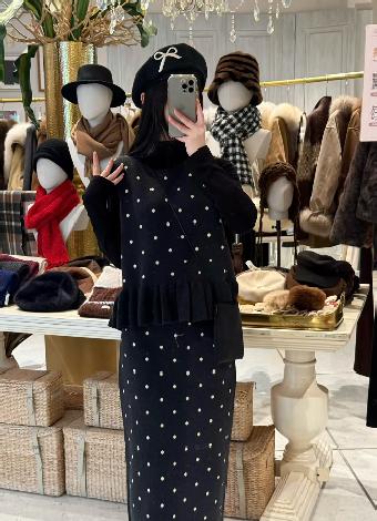 【门店同款】ENJOY冬季“暖冬软糖”波点针织三件套 169250646 商品图1