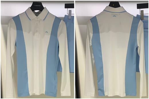 JL秋冬新款韩版女士拼色长袖上衣来了！🇰🇷出口高品质❗️拼接的长袖polo衫，简约时尚的感觉直接拿捏啦，休闲随意的很好看，弹力修身版型真的好舒服，下半身随便一搭就轻松拥有元气运动美少女感啦！ 商品图4