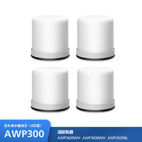 飞利浦（PHILIPS）净水龙头滤芯AWP300（4芯装） 适用：AWP3608WH AWP3609WH AWP3609BL
