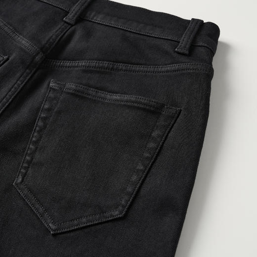 ROMI STUDIO“抓绒牛仔”小太阳底抓绒弹力直筒黑牛仔裤RW24AX80728【现货】 商品图3