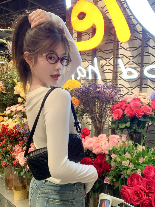 <曾小咸推荐>3.16现货秒杀 ！微信超特价！半开领纽扣修身长袖T恤 日常99.99 立减40 秒杀59.99！！ 商品图12