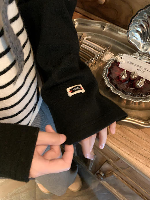 <曾小咸推荐>现货秒杀 ！微信超特价！撞色条纹插肩袖T恤 日常149.99 立减80 秒杀69.99！！ 商品图6