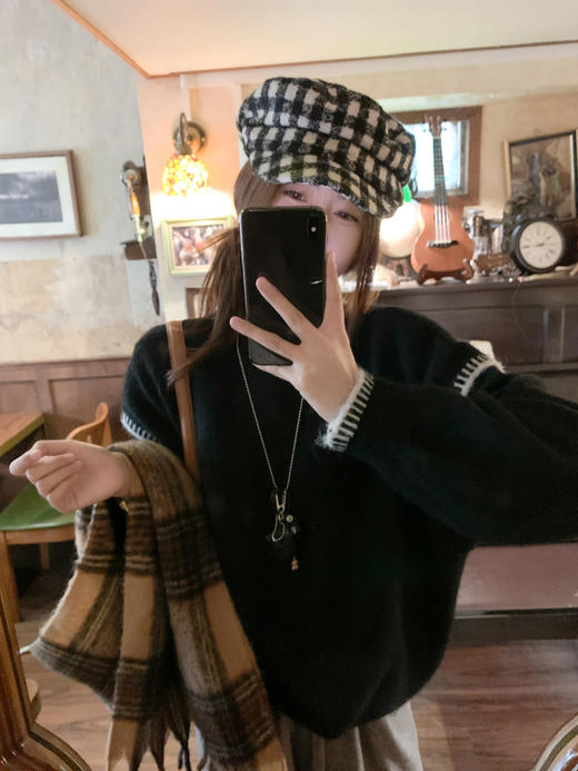 <曾小咸推荐>现货秒杀 ！微信超特价！2色韩系撞色毛衣 日常169.99 立减80 秒杀89.99！ 浅灰色休闲裤秒杀79.99！！ 商品图5