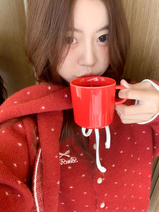 <曾小咸推荐>现货秒杀 ！微信超特价！韩系波点毛衣开衫（送围巾） 日常209.99 立减120 秒杀89.99！！ 商品图11