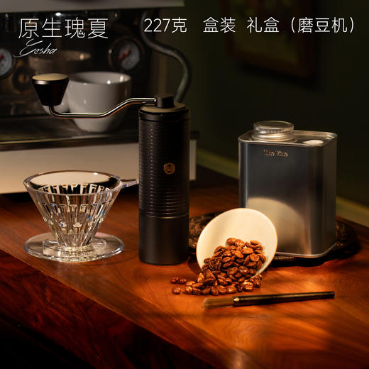 红标  原生瑰夏 227g  整豆 盒装  礼盒（磨豆机） 商品图0