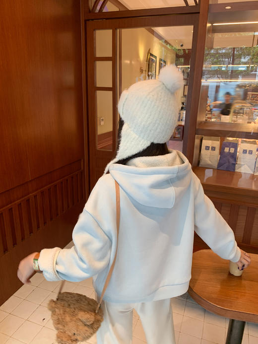 <曾小咸推荐>现货秒杀 ！微信超特价！刺绣蝴蝶结连帽加绒卫衣 日常269.99 立减140 秒杀129.99！！ 商品图7