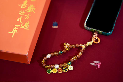 《五路金鞍财香》手机链系列(2026丙午年财禄通、福运通、百事通) 商品图2